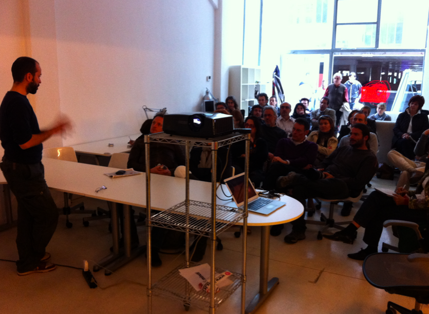 presentation at the coworking space in milano (via ventura 3)