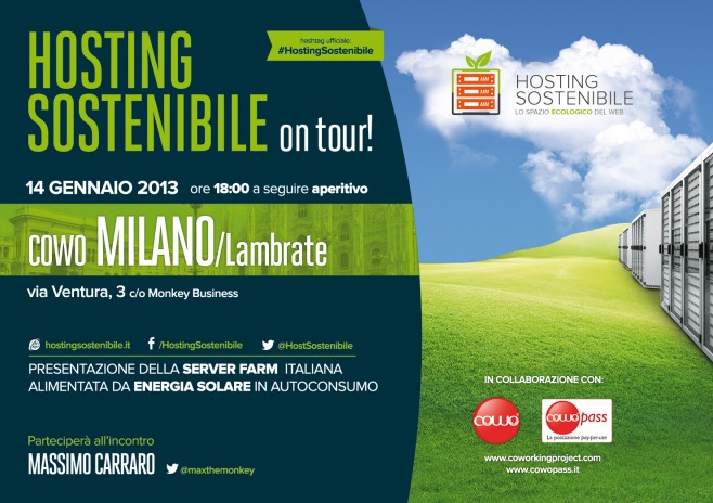 Milano 14/1 Hosting Sostenibile al Cowo