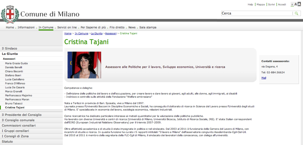 Assessore Lavoro Cristina Tajani (Coworking Cowo Milano Lambrate)