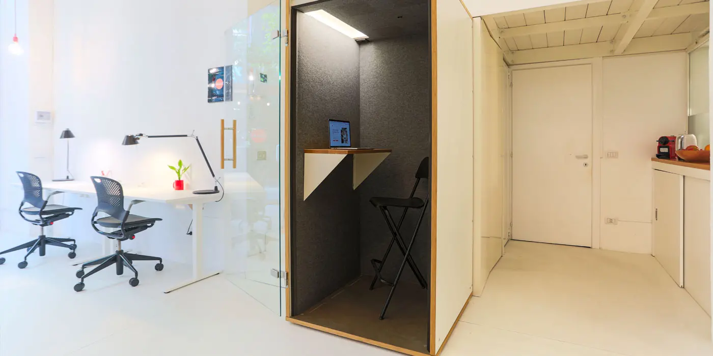 phone booth in coworking