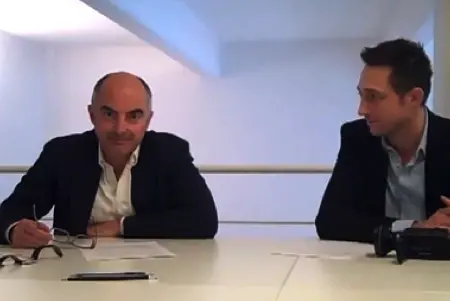 Stefano Micelli e Filippo Berto al Coworking Cowo Milano Lambrate.