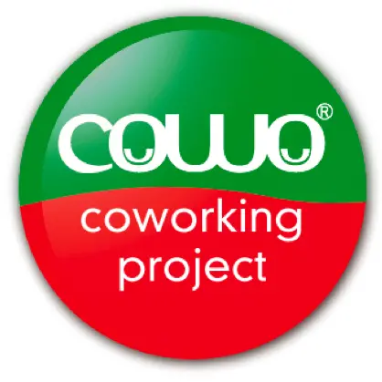 Coworking Cowo Italian Anniversary Logo